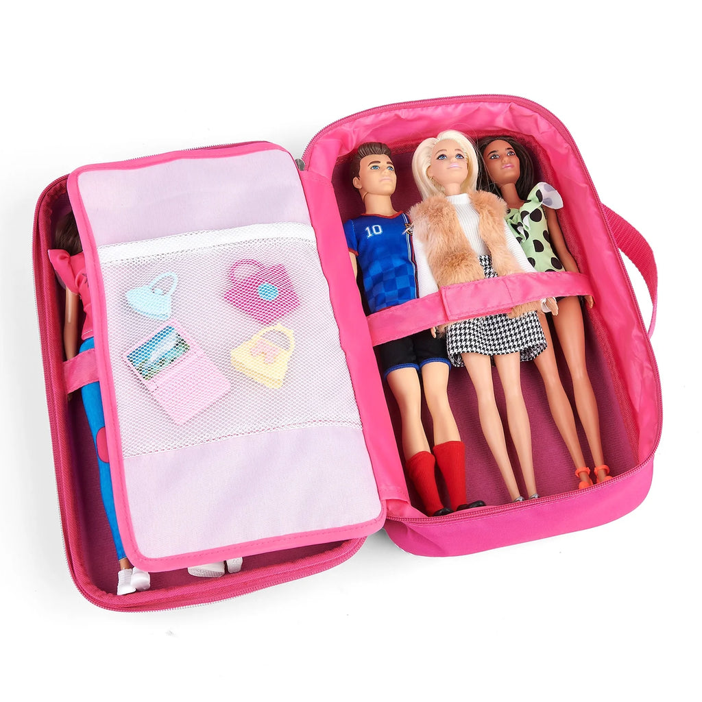 Animal Print Pink Doll Storage and Travel Case K92590