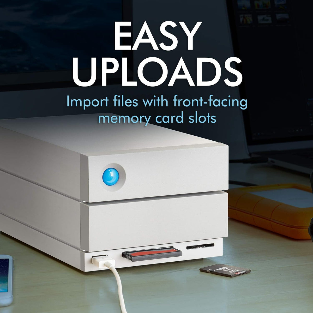 8TB External RAID Hard Drive HDD with Thunderbolt 3 USB-C USB 3.0 Y966
