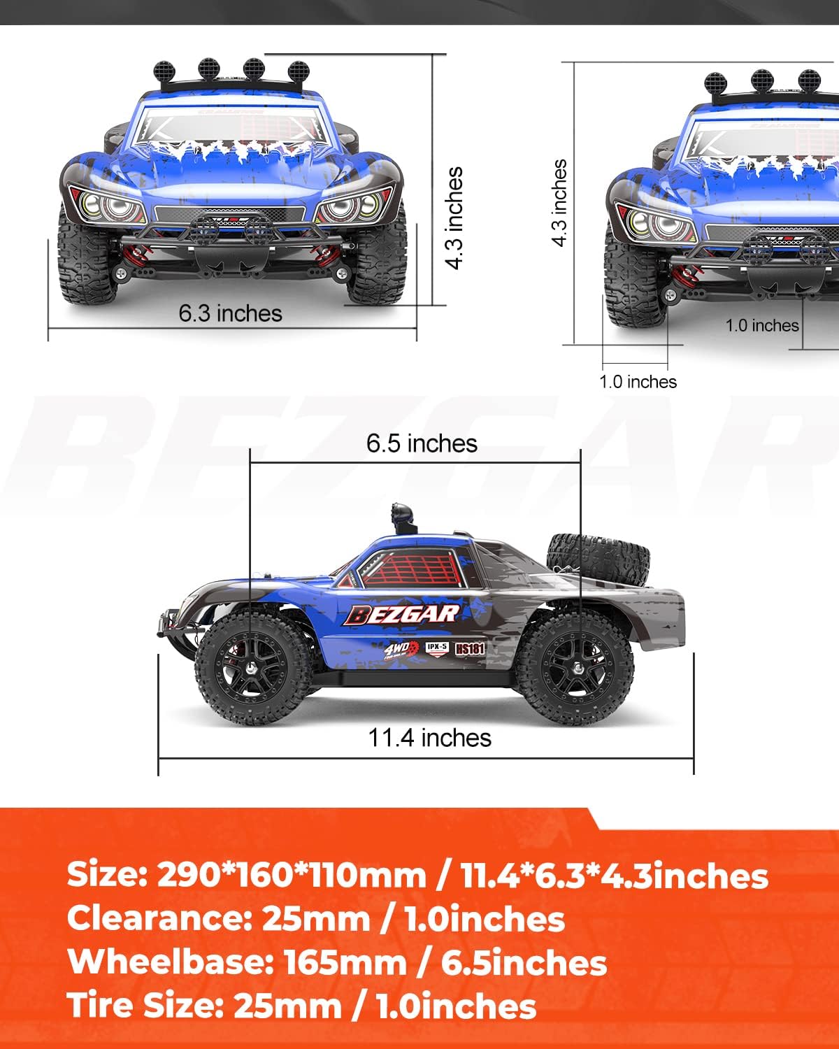 1:10 Scale 4WD Electric Remote Control Truck W3265