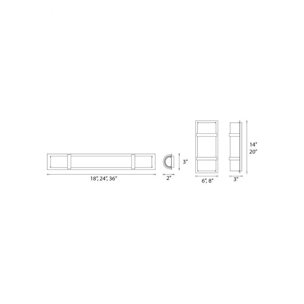 Chrome 36-Inch LED Bath Light Y109946