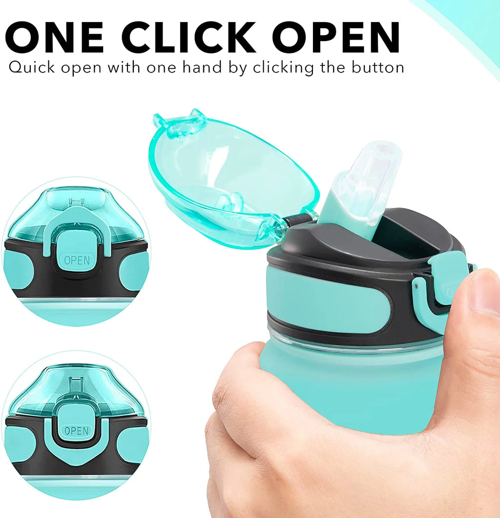 32 oz Water Bottle with Straw and Carrying Strap K9709