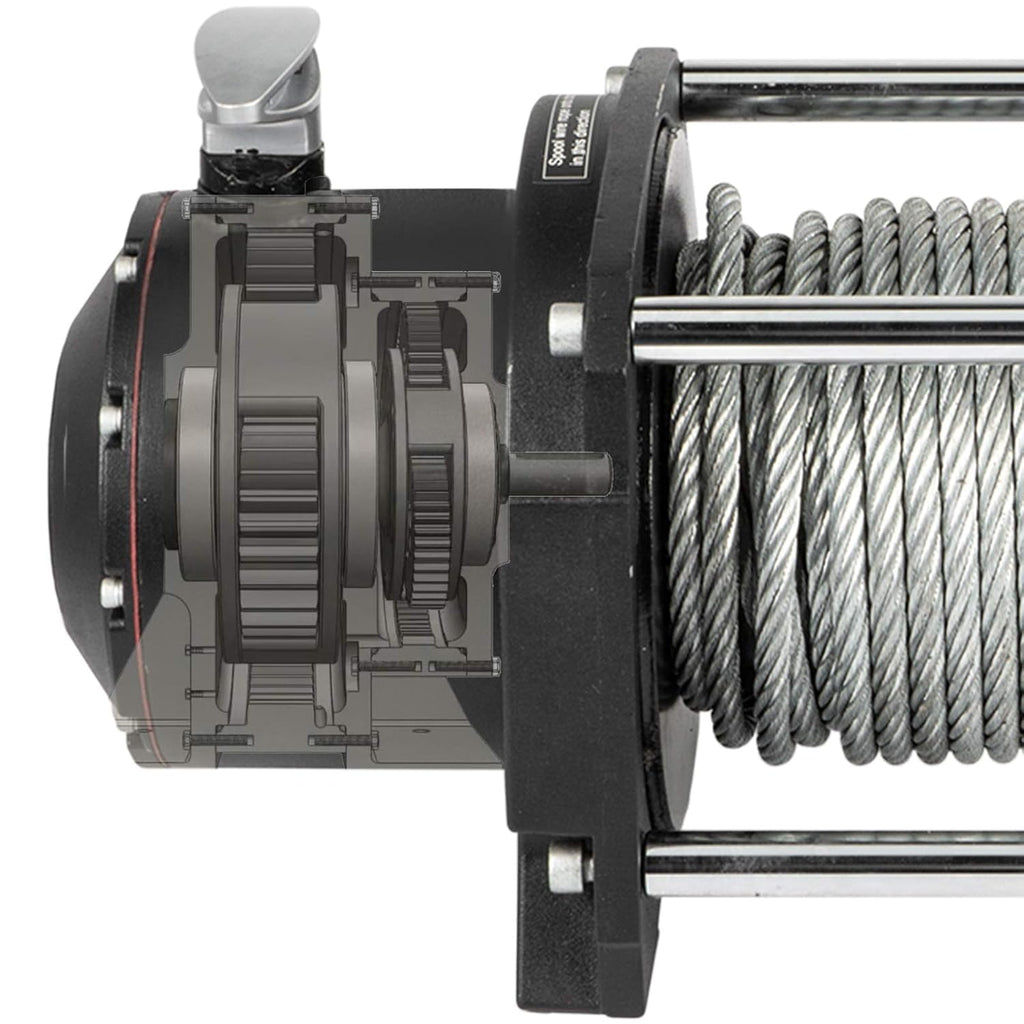 10,000lbs Hydraulic Winch with Steel Cable W379173