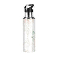 White Roses Stainless Steel Insulated Water Bottle with Straw Lid F6741
