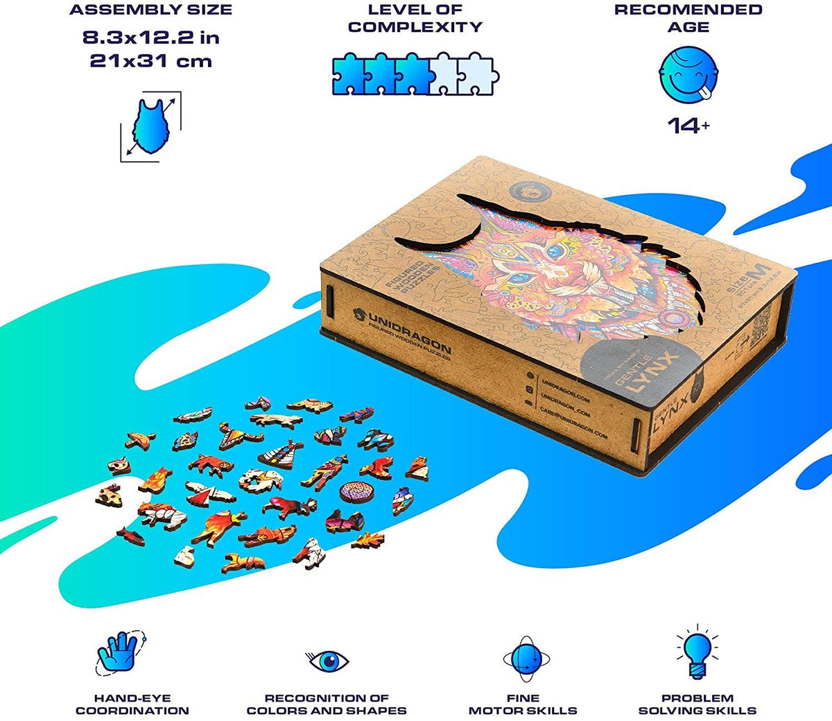 Wooden Jigsaw Puzzle, 187 Pcs O8793