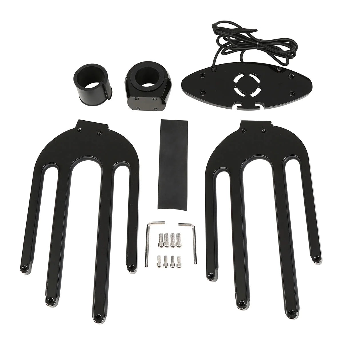 Black Oval CNC Wakeboard Tower Rack Boat Surfboard Holder K979768