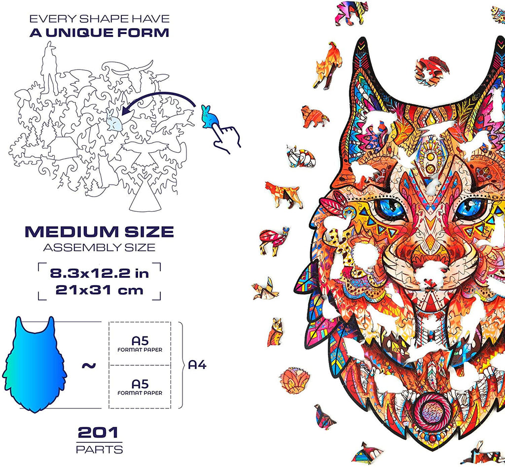 Wooden Jigsaw Puzzle, 187 Pcs O8793