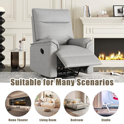 Beige Swivel Recliner Chair C96001