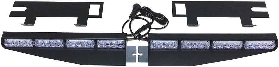 2-16 LED 32 Watt Red/Blue Emergency Beacon Light Bar Pack of 2 U132675