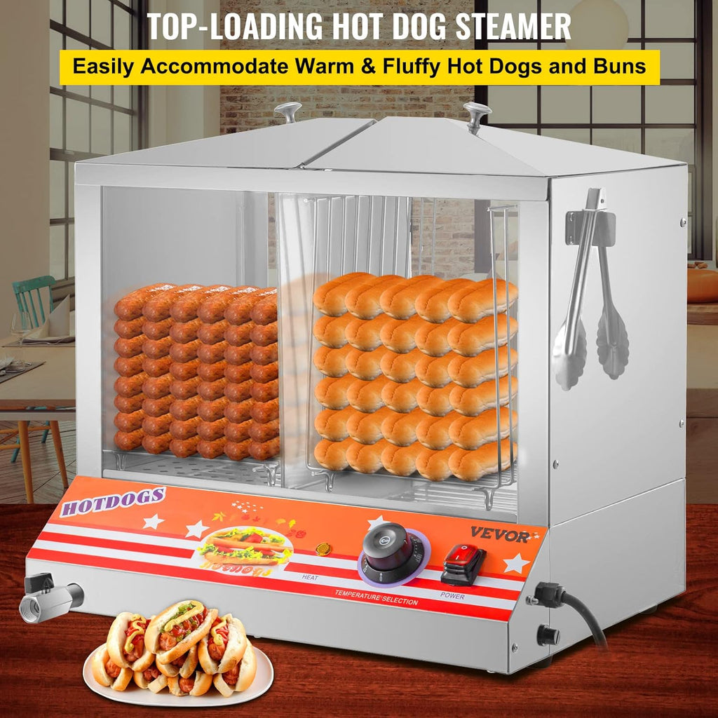 36L Stainless Steel Hot Dog Steamer P9911