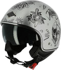 Silver Mini Jet Helmet G619