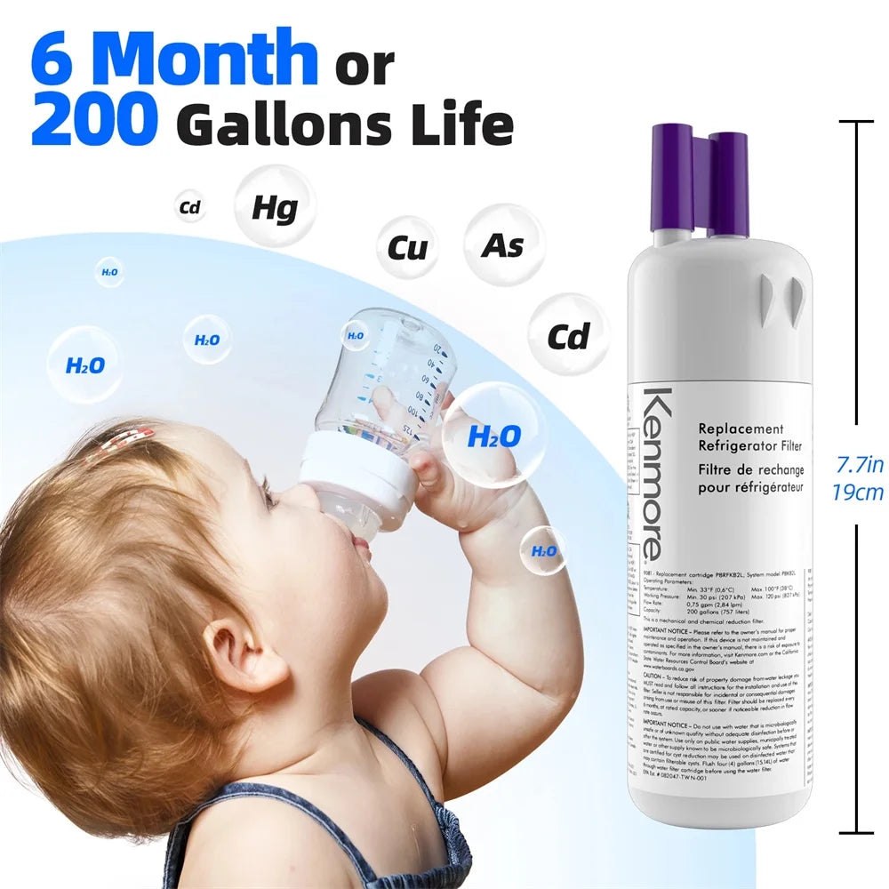 2 Pack Refrigerator Water Filter M451