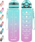 32 oz Water Bottle with Straw and Carrying Strap K9709