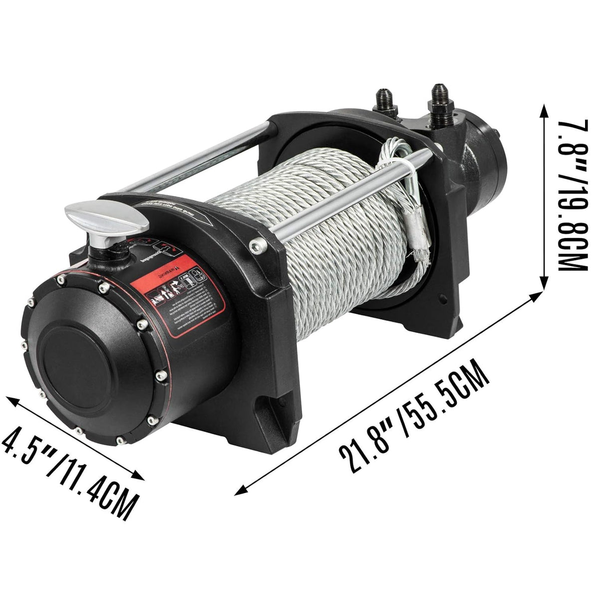 10,000lbs Hydraulic Winch with Steel Cable W379173