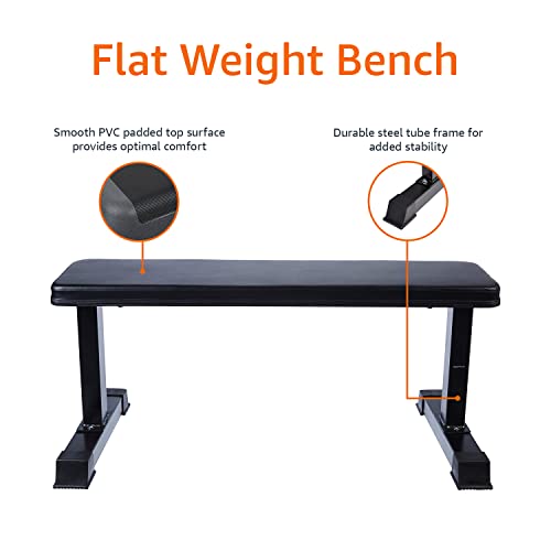 Black Flat Weight Bench L55921