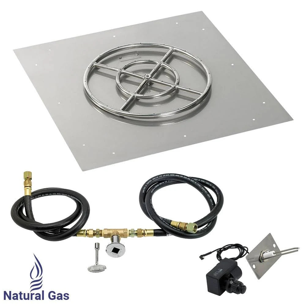 30x22 Square Flat Pan with Spark Ignition Kit Natural GAS S13664