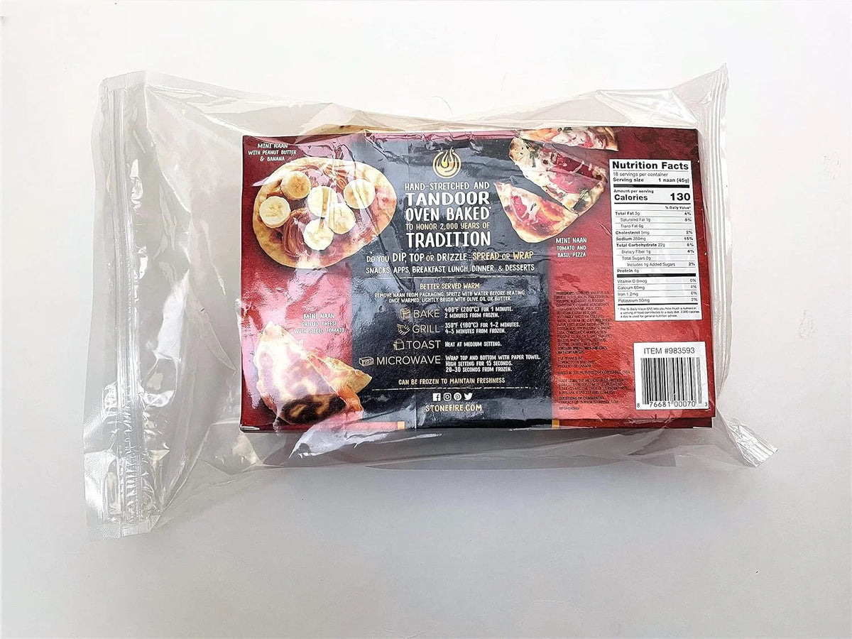 18 Mini Flatbreads in Resealable Packaging P404