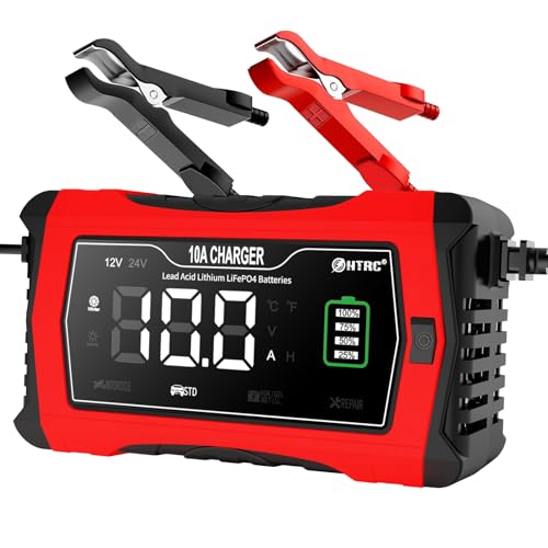 10-Amp 12V 24V Smart Car Battery Charger C547