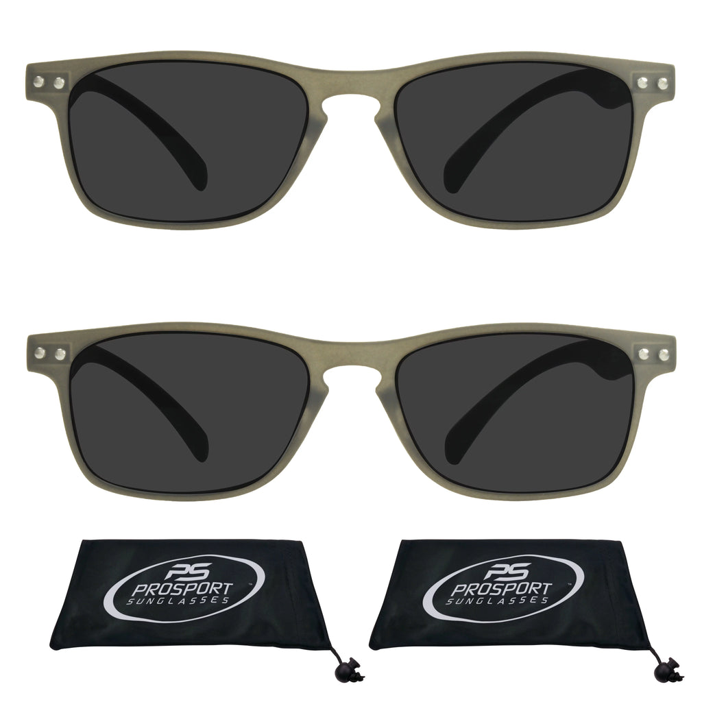 2 Pairs Black Frame Reading Sunglasses Y117473