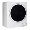 Portable 850W 1.6cu ft Front Load Electric Clothes Dryer with Stainless Steel Tub, White V36788