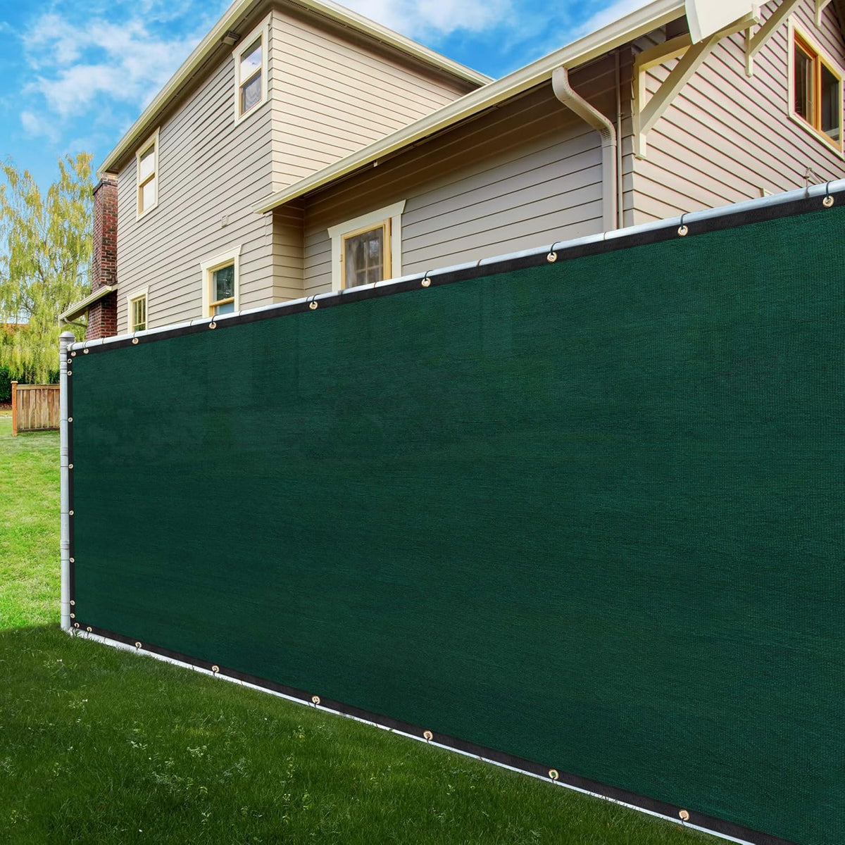 5' x 50' Green HDPE Fence Privacy Screen with Grommets G43255
