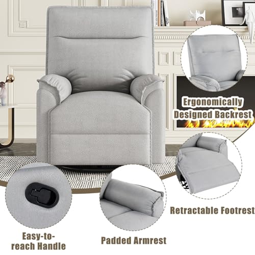 Beige Swivel Recliner Chair C96001