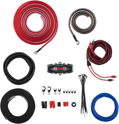 0 Gauge 3000 W Amp Kit Wiring Cables Q33995