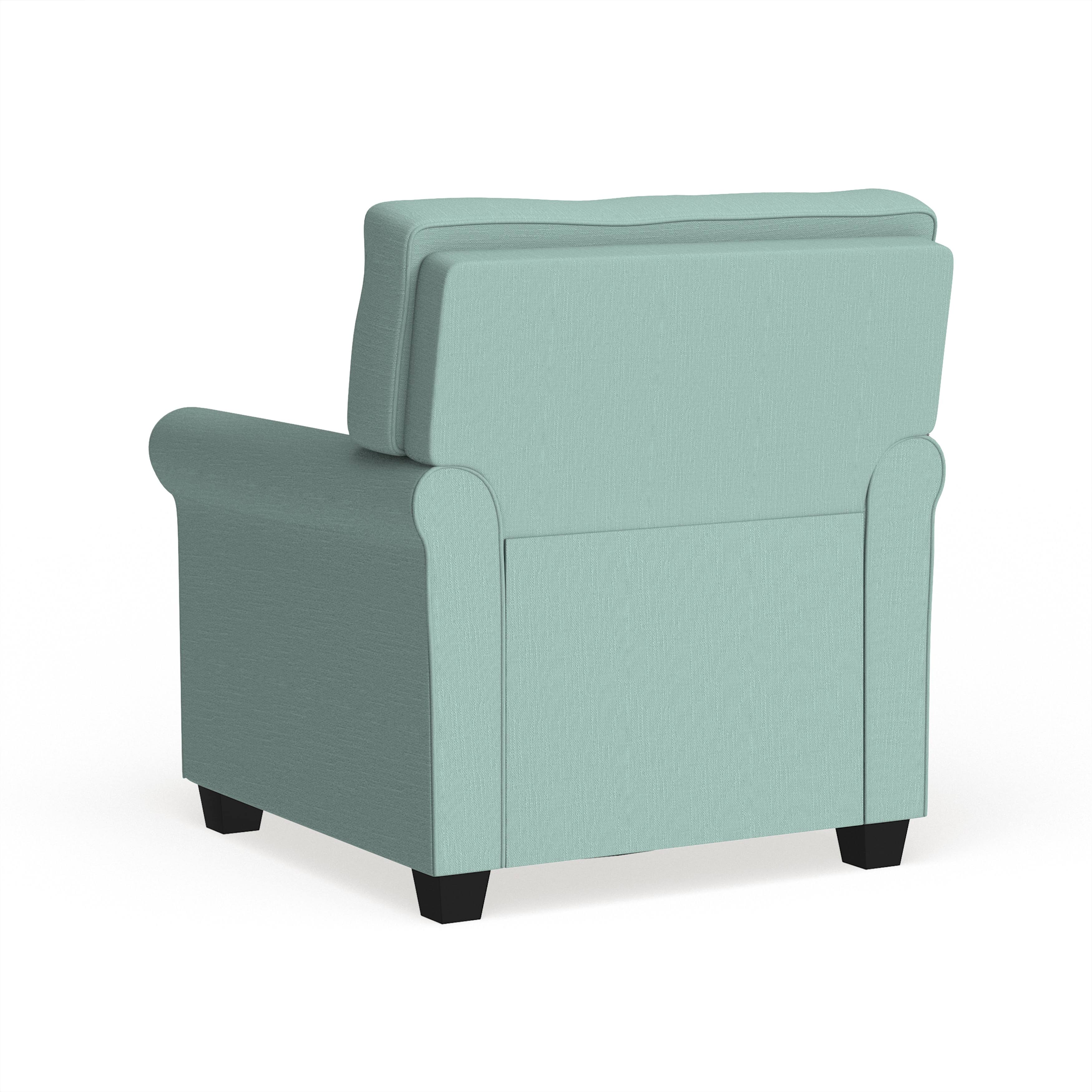 Yellow Padded Linen Arm Chair A1053