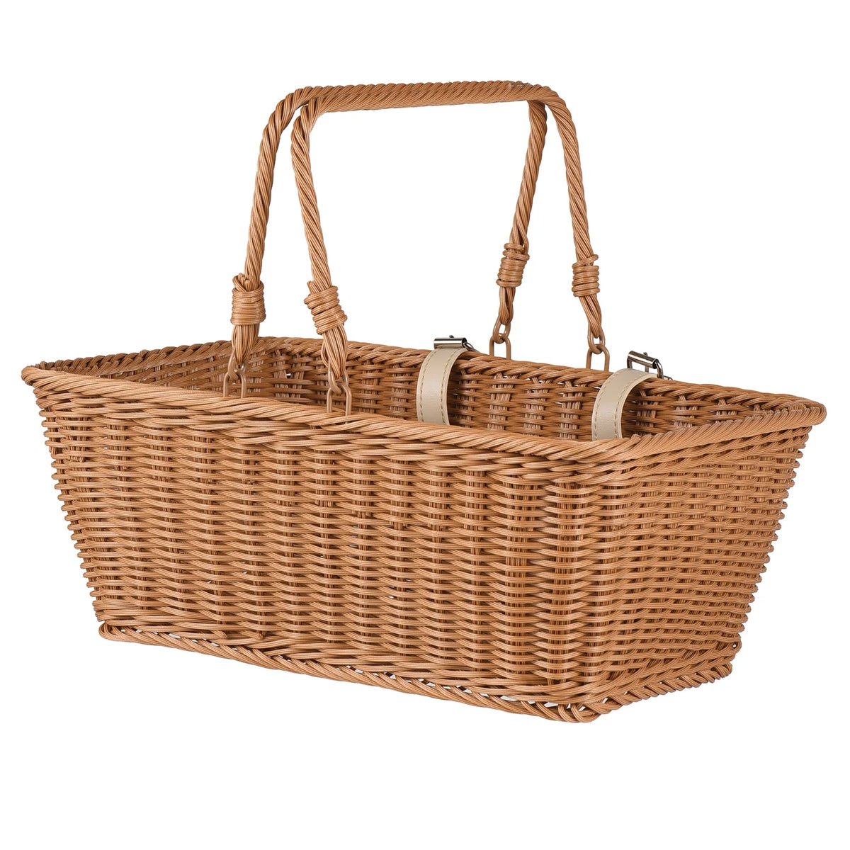 Hand-Woven Wicker Bicycle Basket M168