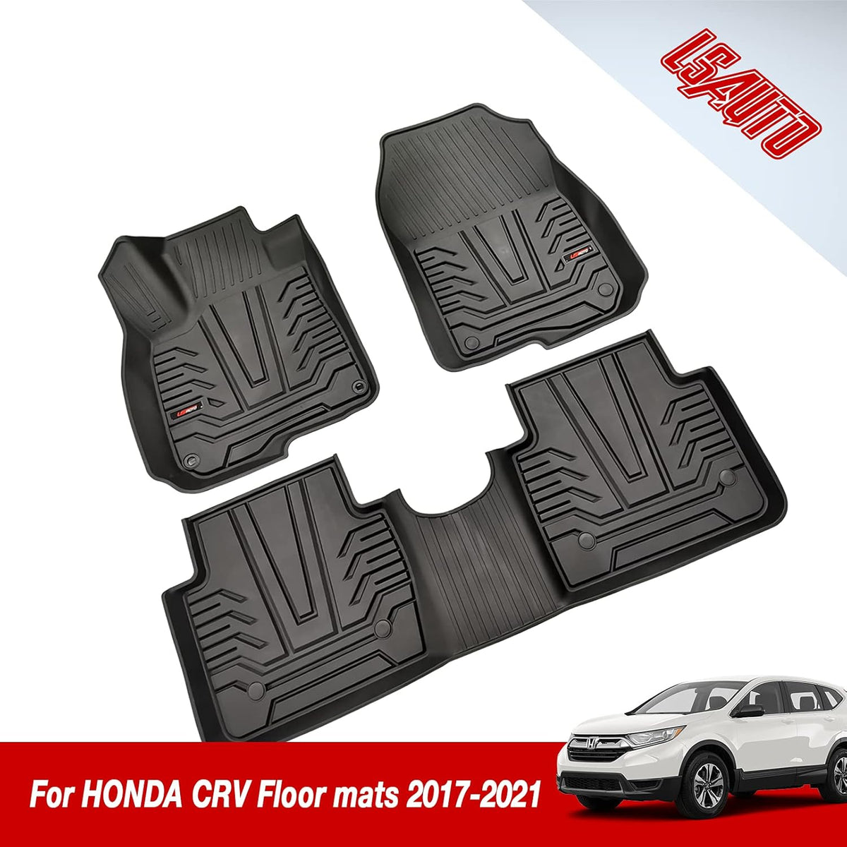 3D TPE All Weather Floor Liners Black I4568