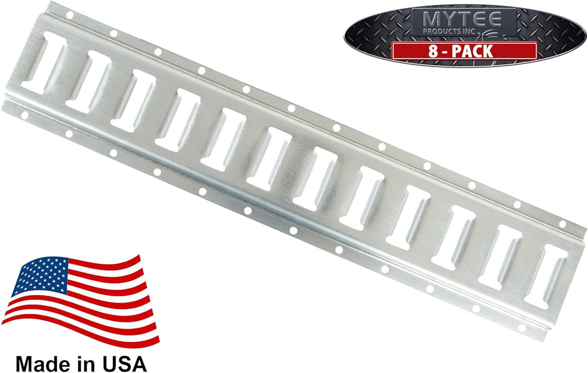 2 Pack 5' Horizontal E-Track Tie-Down Rail Hot-Dipped Galvanized Steel L76938