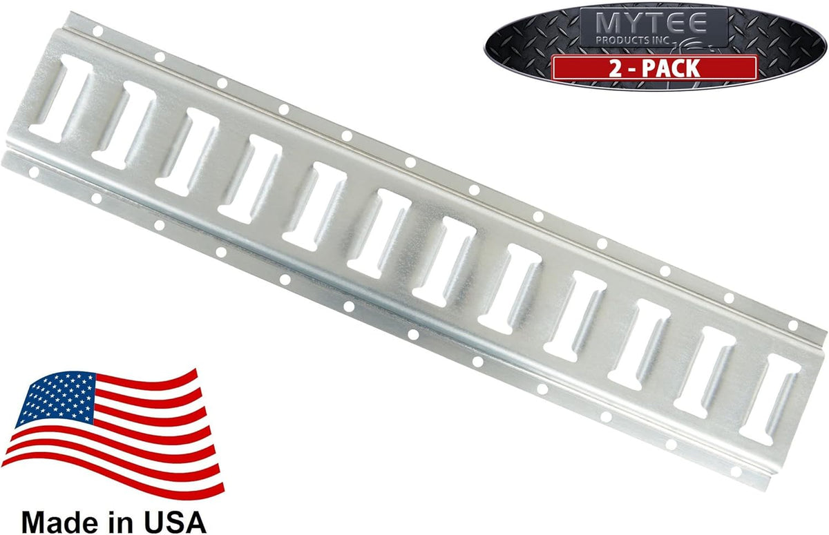 2 Pack 5' Horizontal E-Track Tie-Down Rail Hot-Dipped Galvanized Steel L76938
