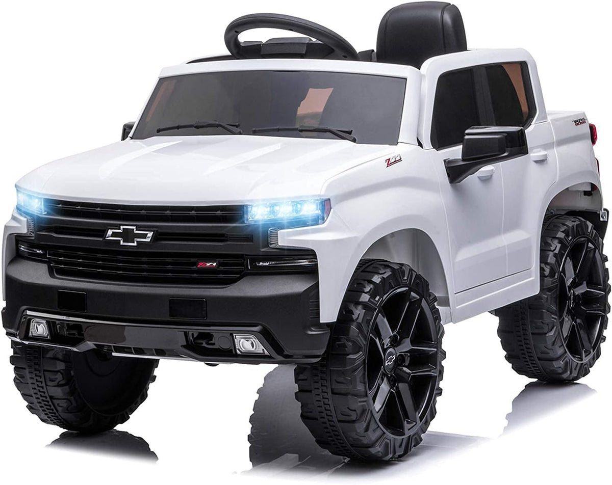 12V Licensed Chevrolet Silverado Ride On Truck Battery Powered Toy with Remote Control S45474