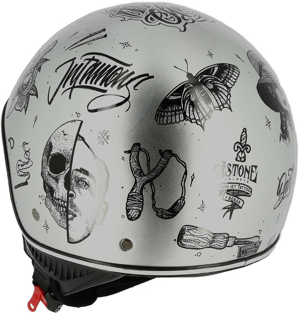 Silver Mini Jet Helmet G619