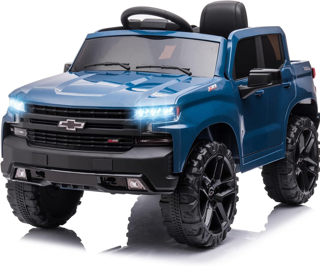12V Licensed Chevrolet Silverado Ride On Truck Battery Powered Toy with Remote Control S45474