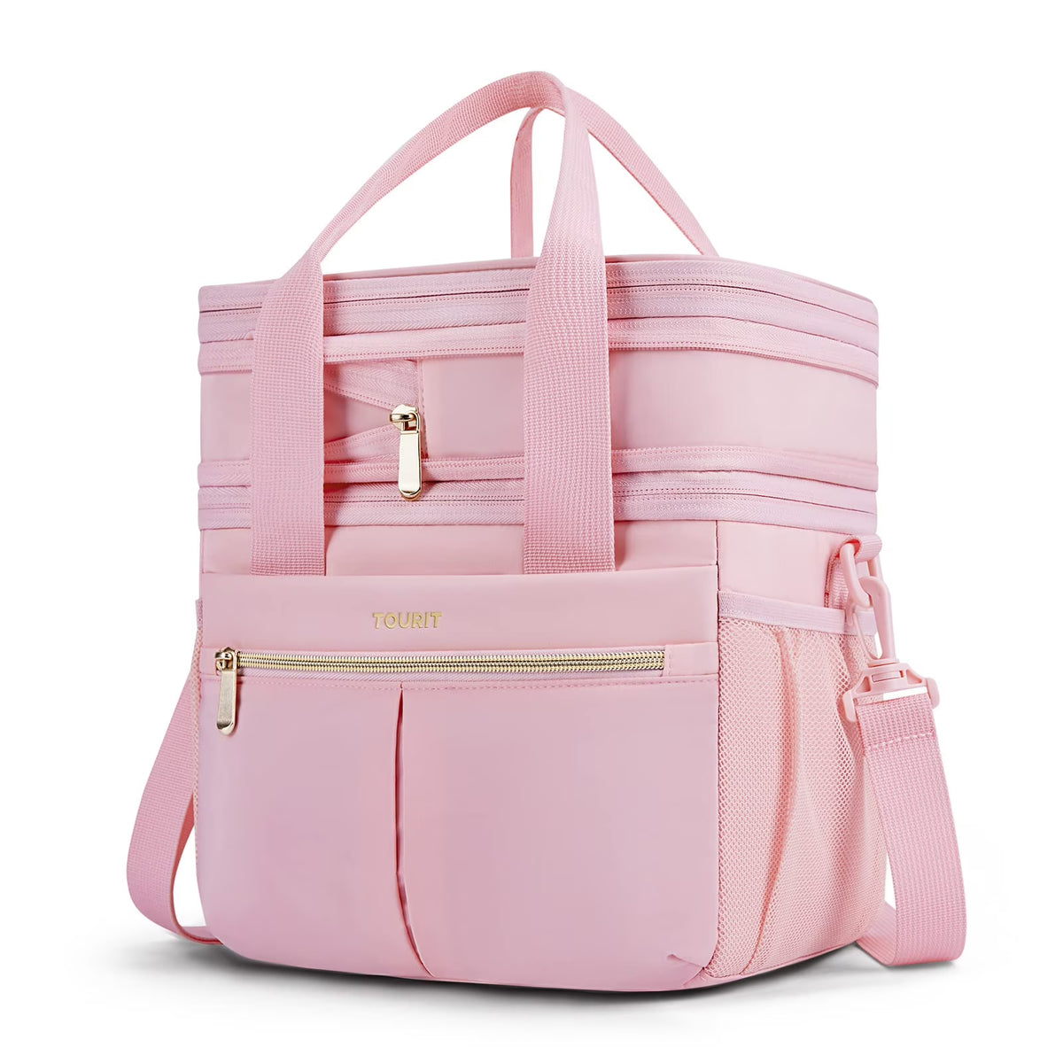 Pink Insulated Lunch Bag Tote Cooler F587