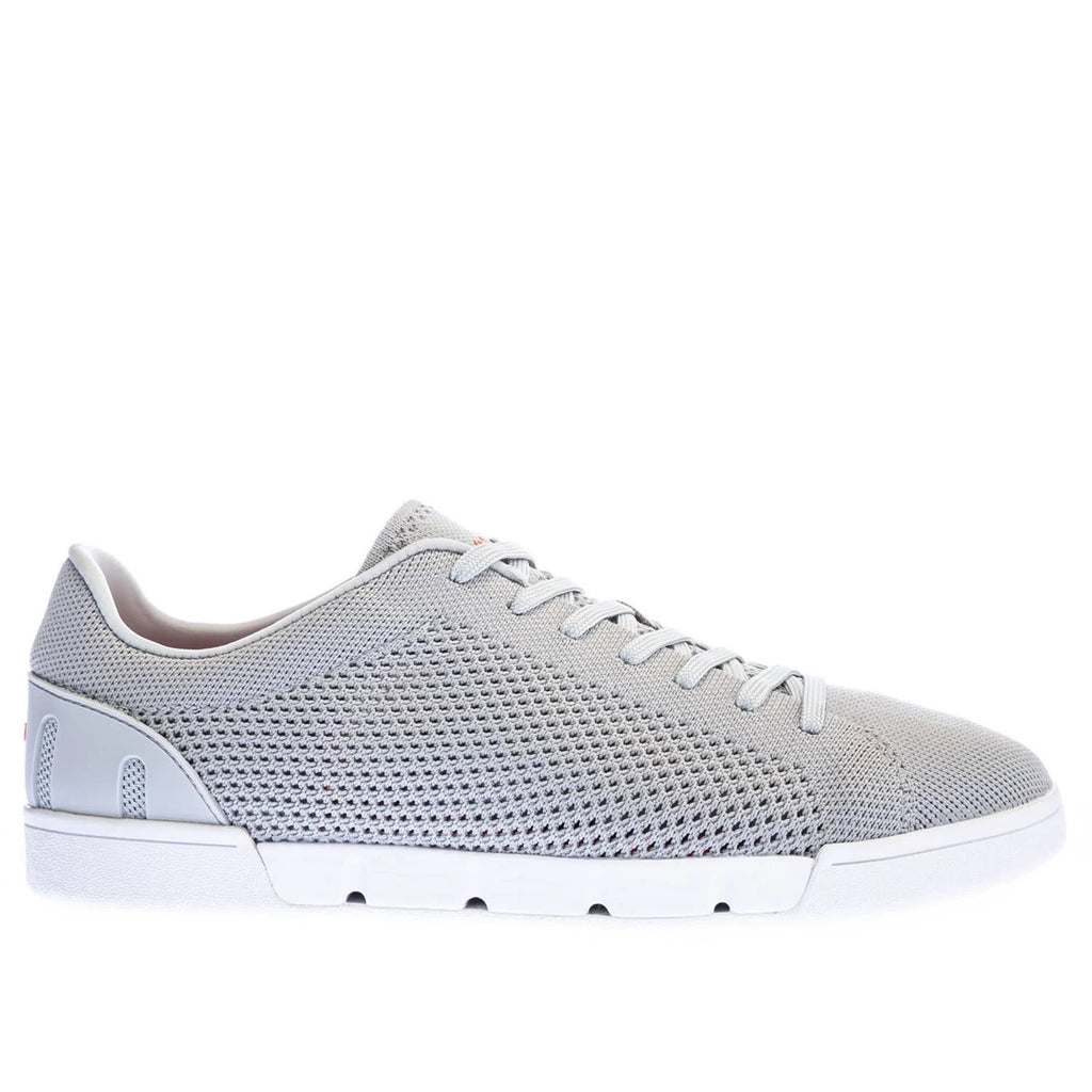 Light Grey/White Tennis Knit Trainers A828