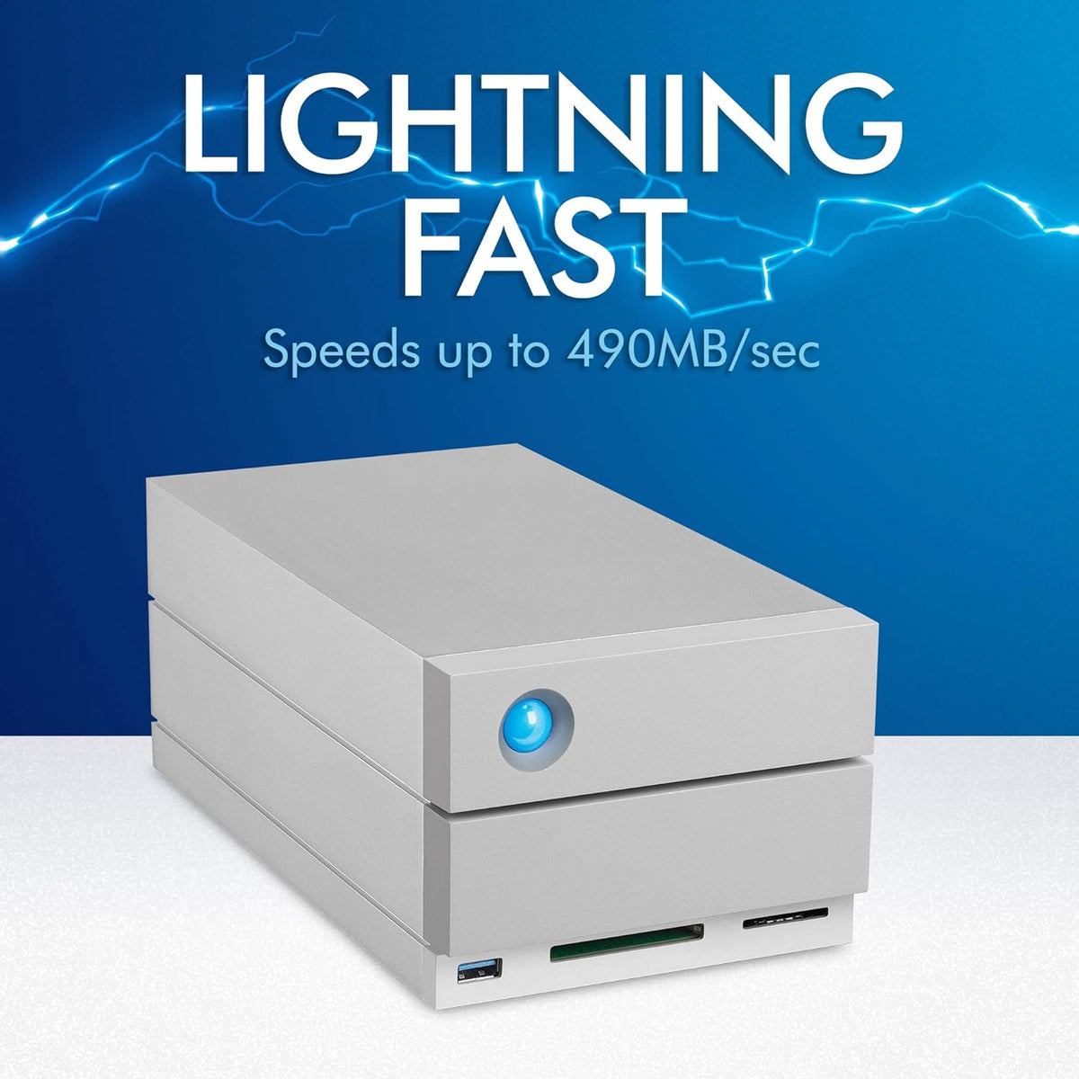 8TB External RAID Hard Drive HDD with Thunderbolt 3 USB-C USB 3.0 Y966