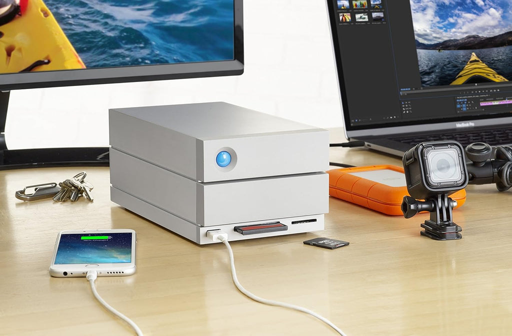 8TB External RAID Hard Drive HDD with Thunderbolt 3 USB-C USB 3.0 Y966
