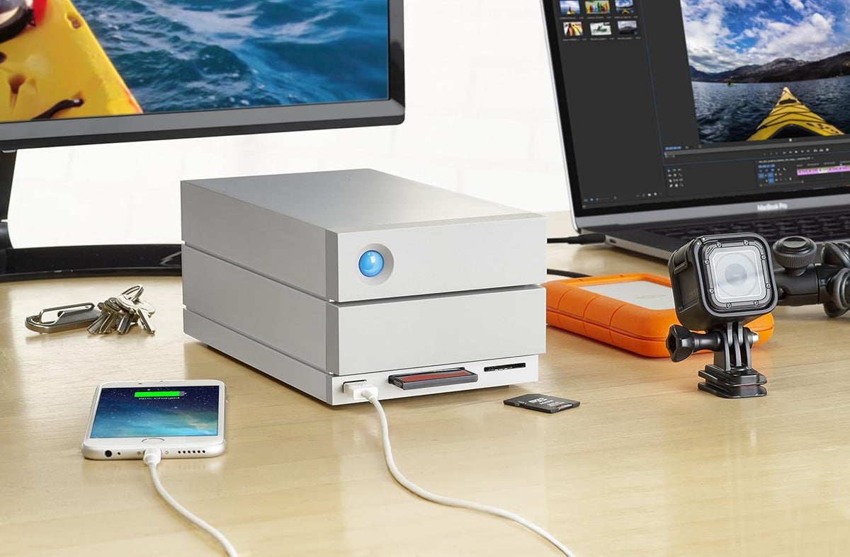 8TB External RAID Hard Drive HDD with Thunderbolt 3 USB-C USB 3.0 Y966